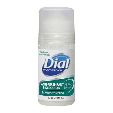 Dial, Antiperspirant Deodorant Roll-On Crystal Breeze Scent, 1.5 Oz Dial