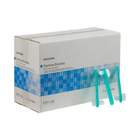 McKesson, Denture Brush 2 Sided Bristle, Box Of 144 McKesson