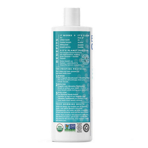 Essential Oxygen, Br Organic Mouthwash Plus Brushing Rinse Cinnamint, 16 Oz