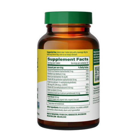 MegaFood, Balanced B Complex, 30 Tabs MegaFood