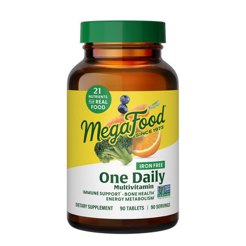 MegaFood, One Daily Multivitamin Iron Free, 90 Tabs MegaFood