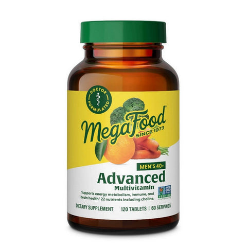 MegaFood, Men's 40+ Advanced Multivitamin, 120 Tabs MegaFood