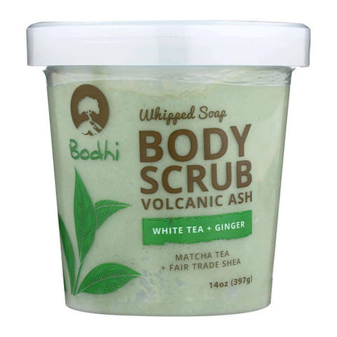 Bodhi, Whipped Soap Body Scrub Volcanic Ash White Tea + Ginger, 14 Oz Bodhi