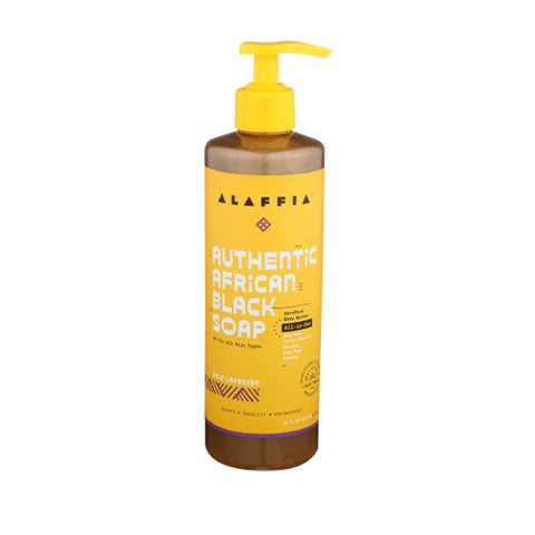 Alaffia, All in 1 African Black Soap Wild Lavender, 16 Oz Alaffia