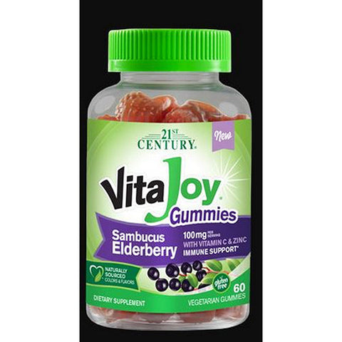 21st Century, VitaJoy Elderberry, 100 mg, 60 Gummies 21st Century