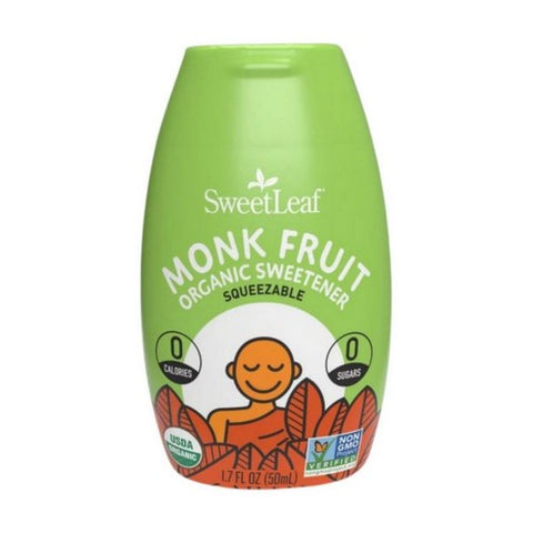 Sweetleaf Stevia, Monk Fruit Organic Sweetener Squeezable, 1.7 Oz Sweetleaf Stevia