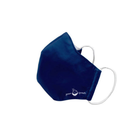 Green Sprouts, Reusable Face Mask Adult Large Navy, 1 Count Green Sprouts