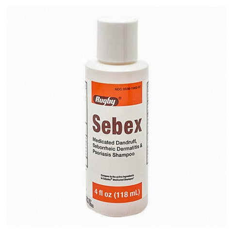 Rugby, Sebex Liquid Medicated Dandruff Shampoo, 4 Oz Rugby