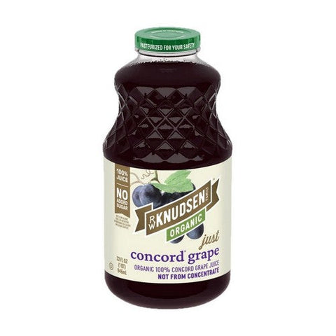 Rw Knudsen Family, Organic Just Concord Grape Juice, Case of 6 X 32 Oz Rw Knudsen Family