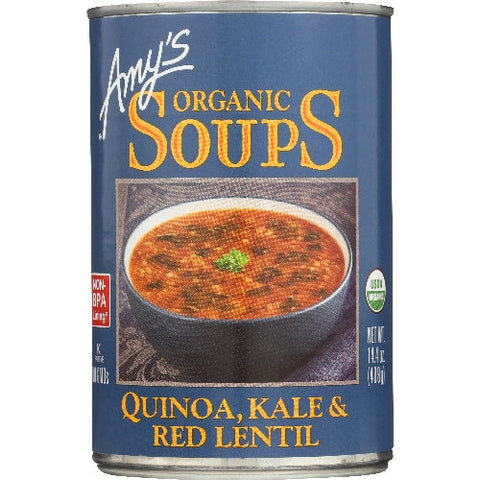 Amys, Soup Red Lntil Kale Quino, Case of 12 X 14.4 Oz Amys