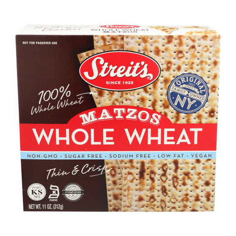 Streits, Matzo Whole Wheat Meal, 11 Oz(Case Of 12) Streits