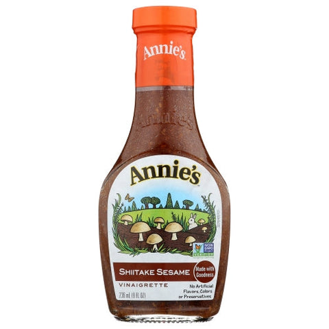 Annie's Homegrown, Shiitake Sesame Vinaigrette Dressing, 8 Oz(Case Of 6) Annie's Homegrown