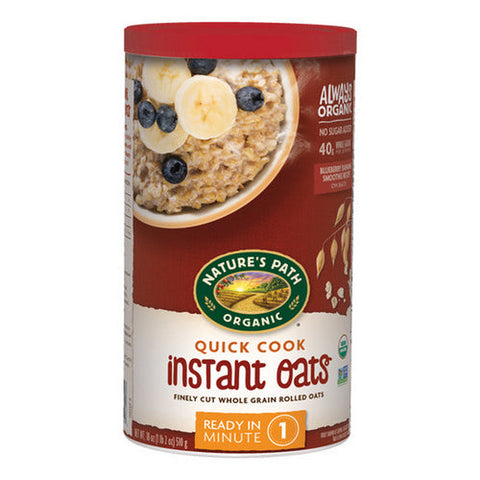 Natures Path, Organic Quick Cook Instant Oats, 18 Oz(Case Of 6) Natures Path