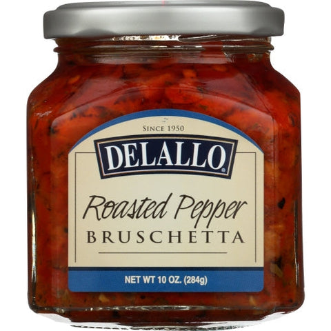 Delallo, Roasted Pepper Bruschetta, 10 Oz(Case Of 6) Delallo