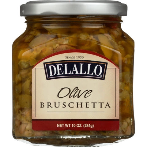 Delallo, Olive Bruschetta, 10 Oz(Case Of 6) Delallo