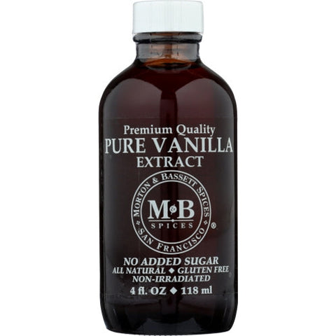 Morton & Bassett, Extract Vanilla Pure Sf, 4 Oz(Case Of 3) Morton & Bassett