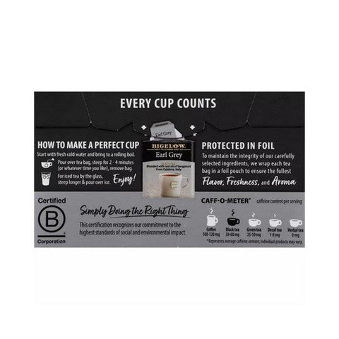 Bigelow, Earl Grey Black Tea, 1.18 Oz(Case Of 6) Bigelow