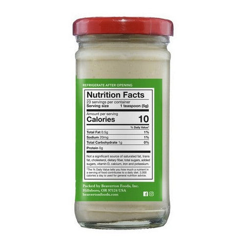 Beaver, Hot Cream Horseradish, 4 Oz(Case Of 12) Beaver