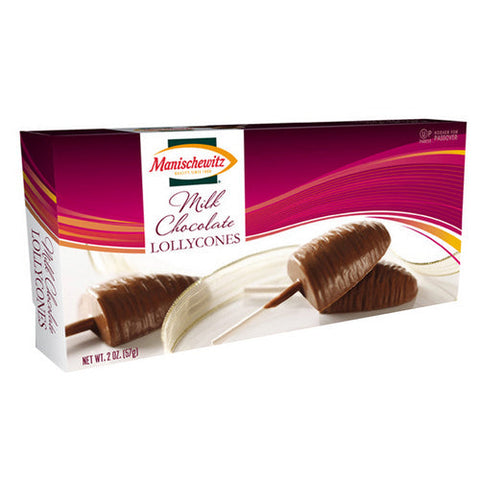 Manischewitz, Milk Choc Lollycones, 2 Oz(Case Of 12) Manischewitz