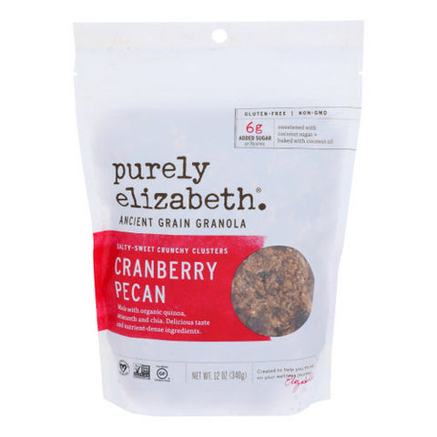Purely Elizabeth, Cranberry Pecan Ancient Grain Granola Cereal, 12 Oz(Case Of 6) Purely Elizabeth