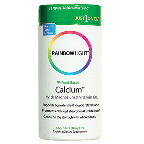 Rainbow Light, Calcium Real Food Nutrients (Food-Based Calcium), 500 mg, 90 Tabs Rainbow Light