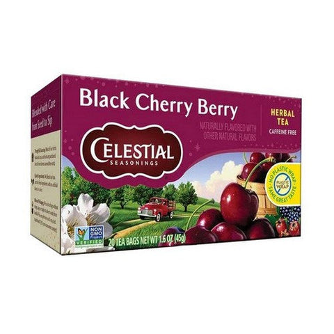 Celestial Seasonings, Herbal Tea Caffeine Free Black Cherry Berry, 20 Bags(Case Of 6) Celestial Seasonings