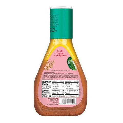 Newman's Own, Dressing Light Italian Vinaigarete, 16 Oz(Case Of 6) Newman's Own