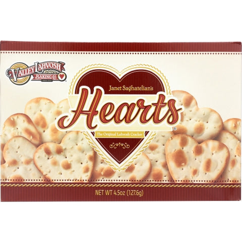 Cracker Heart Orgnl 4.5 Oz(Case Of 12) by Valley Lahvosh