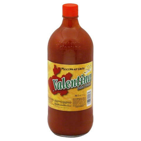 Sauce Picante Red Hot Case of 12 X 34 Oz by Valentina's
