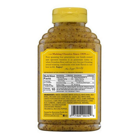 Beaver, Deli Mustard Squeeze, 12.5 Oz(Case Of 6) Beaver