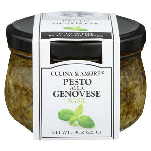 Cucina Antica, Pesto  Alla Genovese Basil, 7.9 Oz(Case Of 6) Cucina Antica