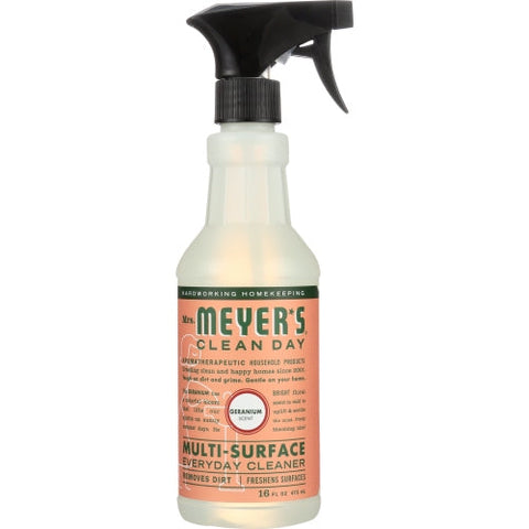 Mrs. Meyer's, Geranium Multi Surface Everyday Cleaner, 16 Oz(Case Of 6) Mrs. Meyer's