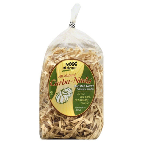 Al Dente, Carba Nada Roasted Garlic Fettucine Pasta, 10 Oz(Case Of 6) Al Dente