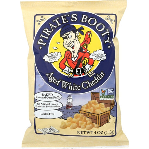 Pirate's Booty, Aged White Cheddar, 4 Oz(Case Of 12) Pirate's Booty