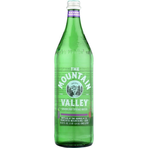 Mountain Valley, Blackberry Pomegranate Sparkling Spring Water, 1 Liter (Case of 12) Mountain Valley