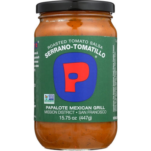 Papalote Salsa, Salsa Rstd Tmto Srrno Tmt, 15.75 Oz(Case Of 12) Papalote Salsa