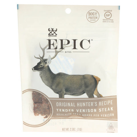 Epic Dental, Bites  Venison, 2.5 Oz(Case Of 8) Epic Dental