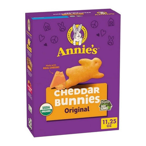 Annie's Homegrown, Organic Cheddar Bunnies Baked Crackers, 11.25 Oz(Case Of 6) Annie's Homegrown