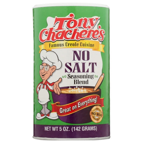 Tony Chachere's, No Salt Creole Seasoning, 5 Oz Tony Chachere's