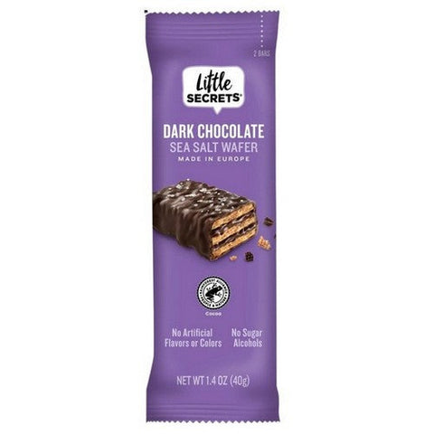 Little Secrets Llc, Crispy Wafers Dark Chocolate With Sea Salt, 1.4 Oz(Case Of 12) Little Secrets Llc