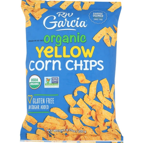 Rw Garcia, Organic Corn Chips Yellow Corn, 8.25 Oz Rw Garcia