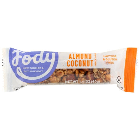 Fody Foods, Bar Almond Coconut, Case of 12 X 1.41 Oz Fody Foods