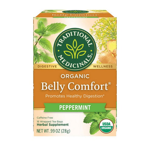 Traditional Medicinals, Belly Comfort Peppermint Tea, 16 Bags Traditional Medicinals