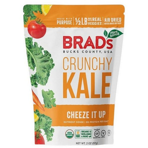 Brads Plant Based, Crunchy Kale Cheeze It Up, 2 Oz(Case Of 12) Brads Plant Based