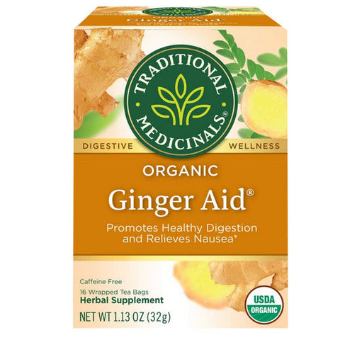 Traditional Medicinals, Ginger Aid Tea, 16 Bags Traditional Medicinals