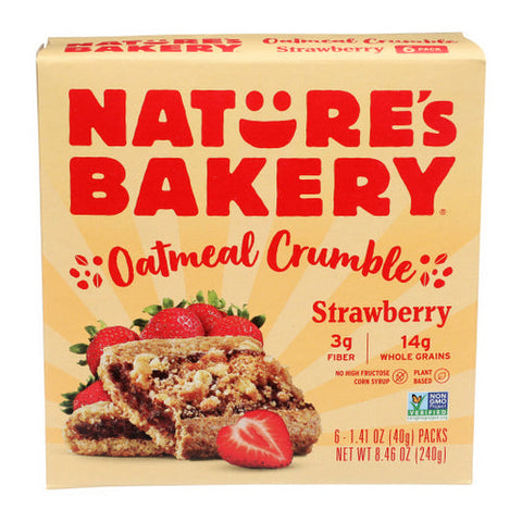Natures Bakery, Bar Oatml Crmbl Strwbry, 8.46 Oz(Case Of 6) Natures Bakery
