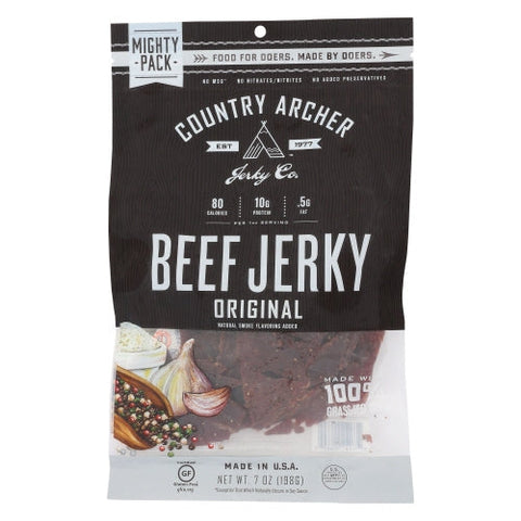 Country Archer, Jerky Beef Original, 7 Oz(Case Of 8) Country Archer
