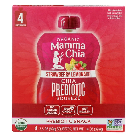 Mamma Chia, Chia Sqz Prbtc Strw Lmnad, 14 Oz(Case Of 6) Mamma Chia