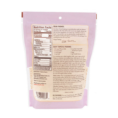 Bobs Red Mill, Tapioca Small Pearl, 24 Oz(Case Of 4) Bobs Red Mill