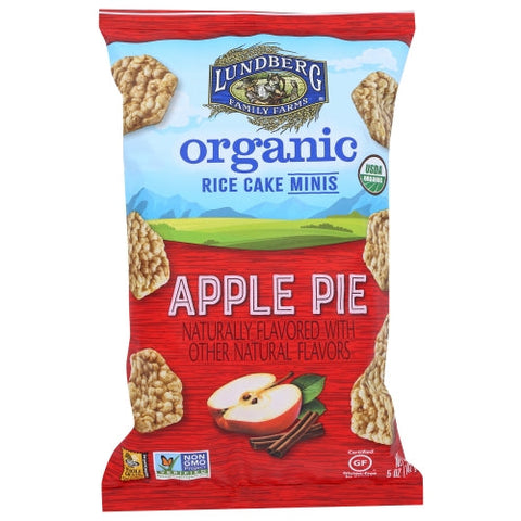 Lundberg, Organic Apple Pie Rice Cake Minis, 5 Oz(Case Of 6) Lundberg